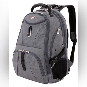 NWT! SWISSGEAR 1900 ScanSmart Laptop Backpack in Grey Heather